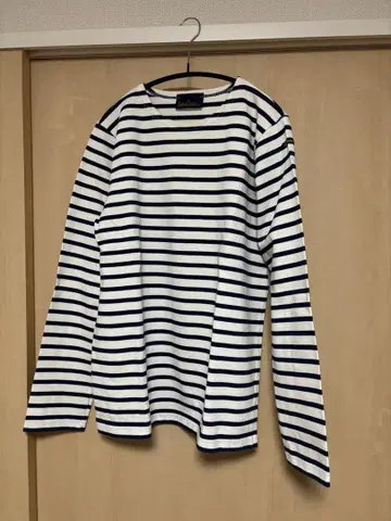 루미노아 보더 셔츠 바스크 셔츠 M 사이즈