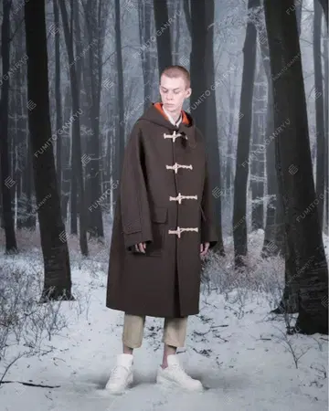 빈티지 모던 더플 코트