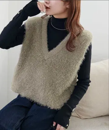 DISCOAT 전후 2WAY 페더 얀 숏 베스트 새상품급