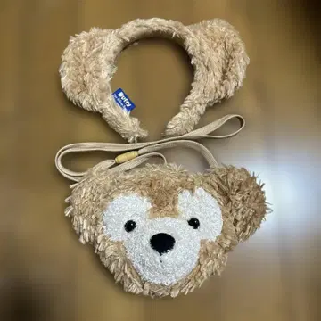 도쿄디즈니씨 더피 머리띠 패스케이스 봉제인형 파우치