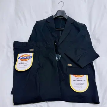 새상품 BEAMS Dickies TRIPSTER 셋업 블랙 사이즈 M