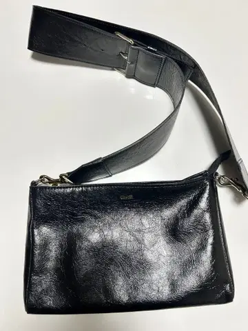 chiiiibag 블랙 가죽 숄더백