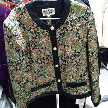 여성용 점퍼 자켓 실크 100 블루종 41