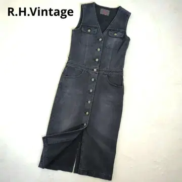 [ 인기 ] 론 헤르만 빈티지 오버롤 스커트 데님 XS 그레이 계열