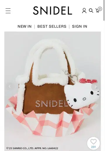 SNIDEL 키티 백