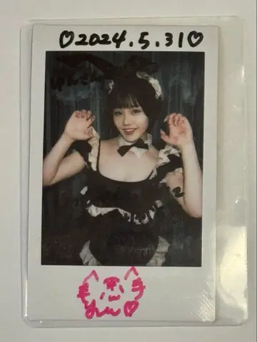 츠키쿠모 요루 친필 사인 폴라로이드