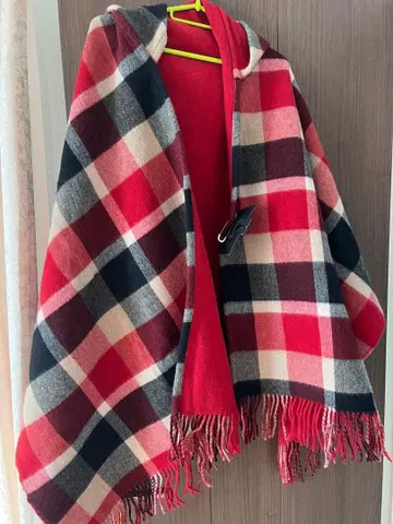 BLUE LABEL CRESTBRIDGE 체크 무늬 판초 38