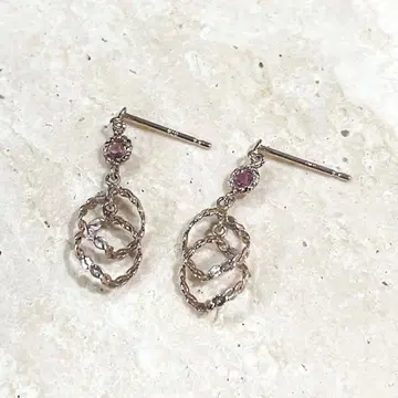 K10 핑크 골드 귀걸이, 64g