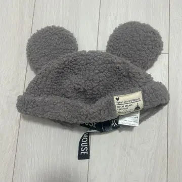 디즈니 미키 보아캡 모자 그레이