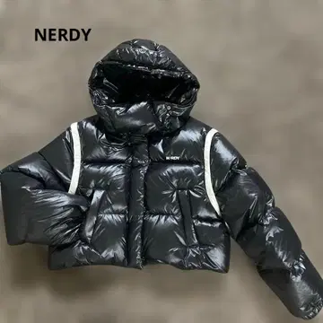 미사용 NERDY 다운 자켓 2WAY 짧은 기장