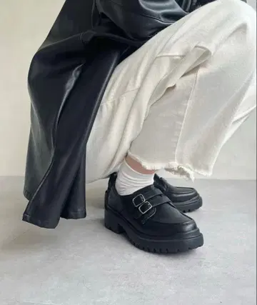 Oriental TRaffic 더블 벨트 통굽 신발