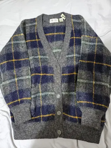 SPECIAL! 80s 모헤어 가디건 체크
