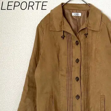 LEPORTE 스프링 자켓 칼라 부착 포켓 부착 심플 안감 부착