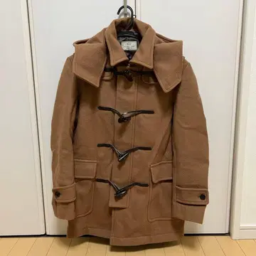 417 EDIFICE 브라운 더플 코트 S