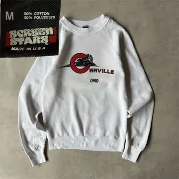 90s usa제 래글런 빈티지 맨투맨 화이트 화이트