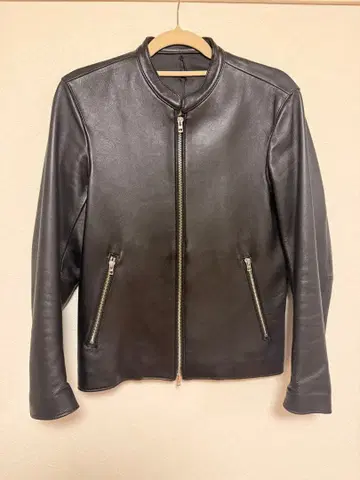 블랙 가죽 라이더 자켓 M 사이즈