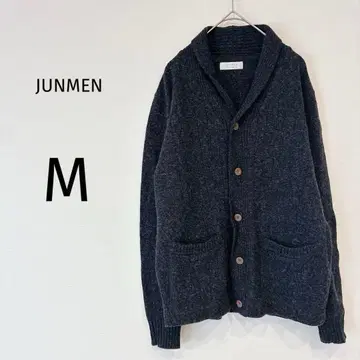 [ 새상품급 ] 준맨 프론트 버튼 숄카라 가디건 남성용 울 혼방