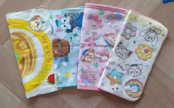 디즈니씨 더피 프렌즈 미니 타월 4개 세트