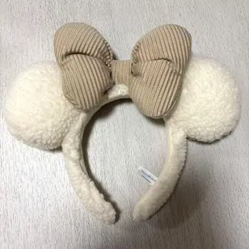 디즈니 머리띠 겨울 화이트