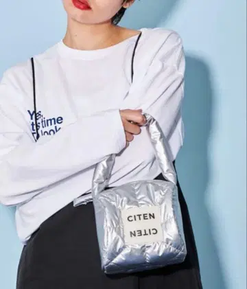 선착순 CITEN 패디드 드럼백 하프 실버