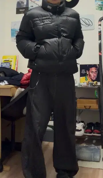 SEDAN 블랙 다운 자켓