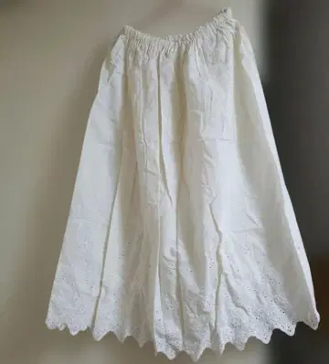 핸드메이드 스캘럽 레이스 페티코트 스커트 장미