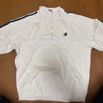 그레이 하프 지퍼 스포츠 웨어