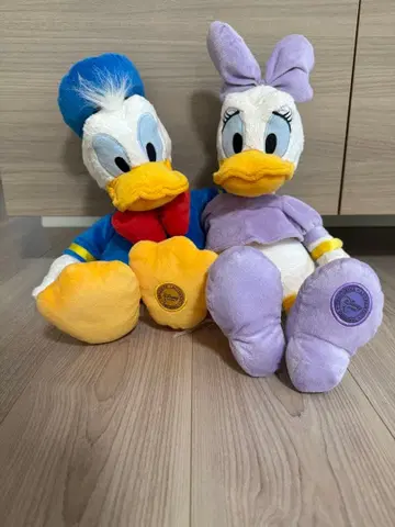 도널드 덕 & 데이지 덕 봉제 인형 세트