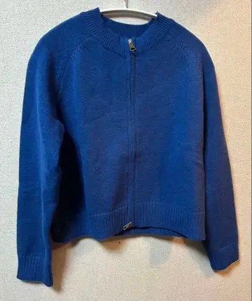 [ 새상품급 ] 집업 니트 가디건 블루 여성용 S 사이즈