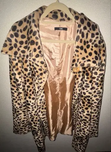 CHIC 레오파드 무늬 코트 y2k