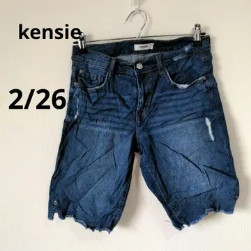 kensie [ 2/26 ] 데미지 데님 숏팬츠 하프 팬츠