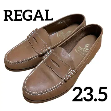 REGAL (리갈) 코인 로퍼 가죽 신발 23.5cm 브라운