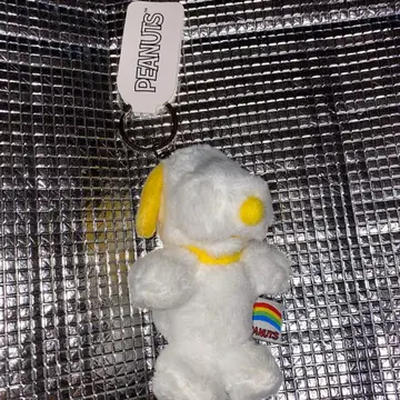 스누피 레인보우 컬러 키체인