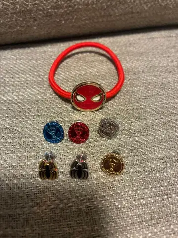 스파이더맨 귀걸이 머리끈 USJ 유니버셜 디즈니 스토어