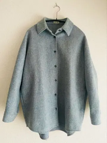 steven alan 울 셔츠 라이트 블루