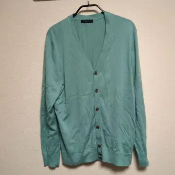 컴시즘 민트 그린 V넥 가디건 M