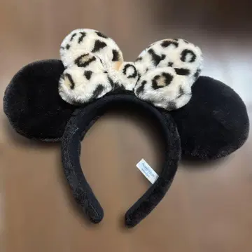디즈니 미키마우스 머리띠 레오파드 무늬