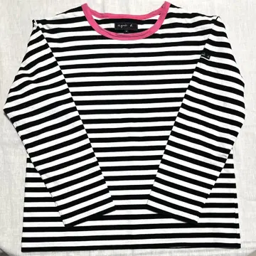 아네스베 긴팔 보더 티셔츠