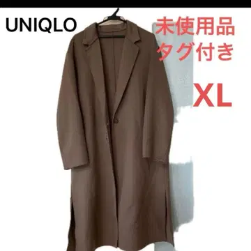 UNIQLO XL 브라운 롱 코트 미사용품