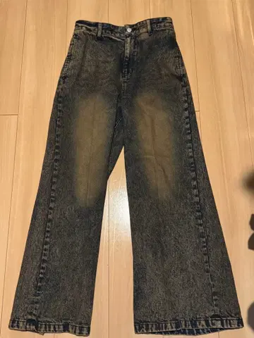 빈티지 디자인 플레어 데님 팬츠