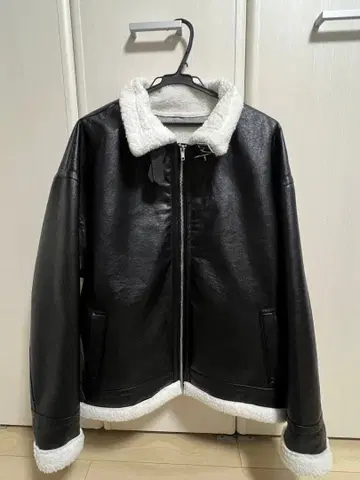 Nilway 보아 포함 블랙 가죽 자켓