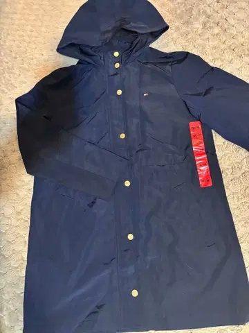 타미힐피거 나일론 자켓 레인코트 네이비 M