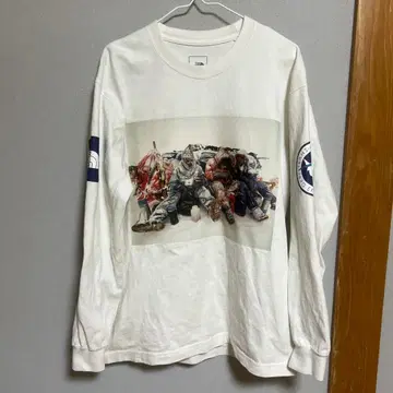 THE NORTH FACE 국기 긴팔 티셔츠 롱티