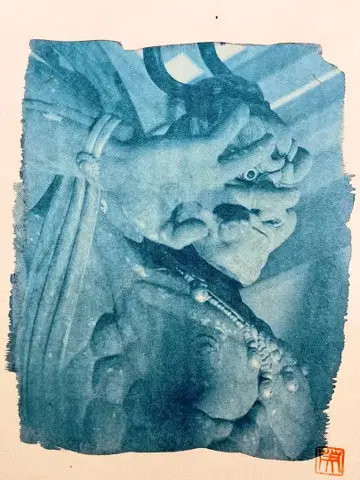 불상 아트 프린트 시안 타입