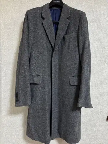폴스미스 Paul Smith 캐시미어 울 체스터 코트 그레이 L