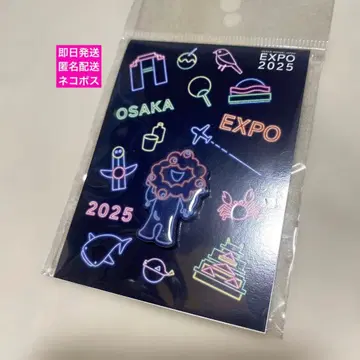 EXPO2025 미야쿠미야쿠 블랙미야쿠 네온 핀 배지 핀즈