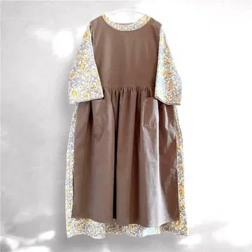 [ 핸드메이드 ] 코듀로이 에이프런 원피스