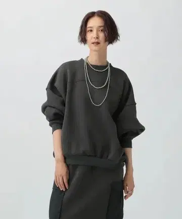 [ LEPSIM ] 퍼프 에어 절개 BIG 풀오버