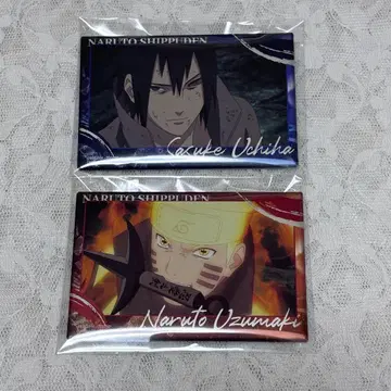 NARUTO 스퀘어 캔뱃지 사스케 나루토