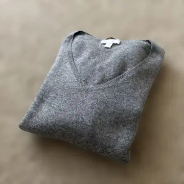 CHARTER CLUB 100% 캐시미어 V넥 스웨터 XL 그레이